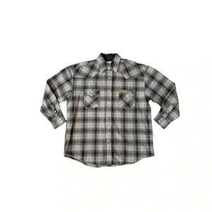 Mens plaid west coast long sleeve flannel